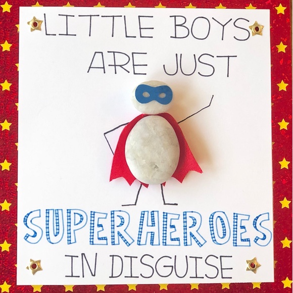 Beach Stone Art-Superhero - Picture 2 of 4